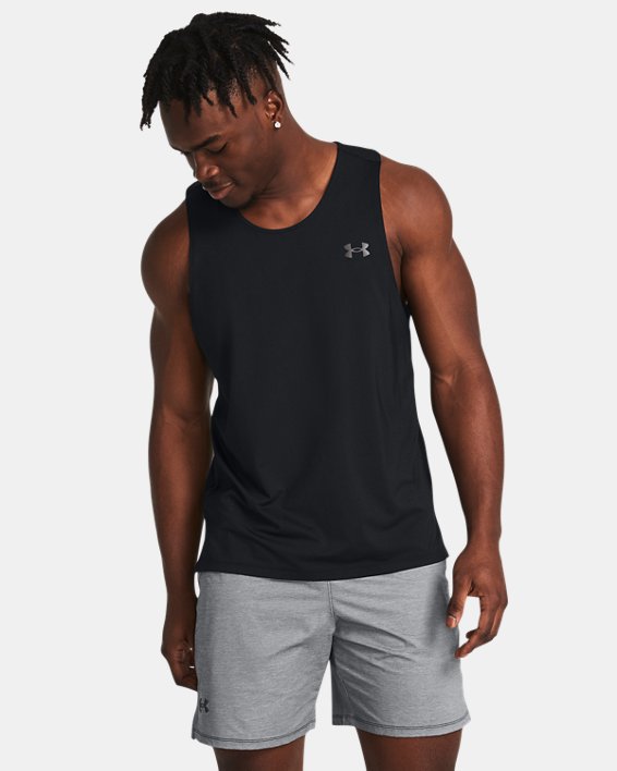 Camiseta sin mangas UA Launch Elite para hombre, Black, pdpMainDesktop image number 0